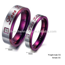 Индивидуальный дизайн пурпурного классического пара из нержавеющей стали